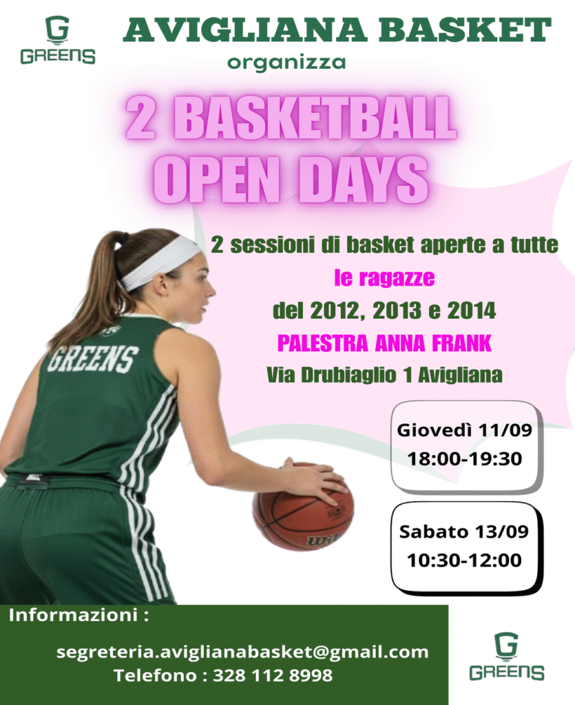 Open Days ! 1 OPEN DAY Femminile 1